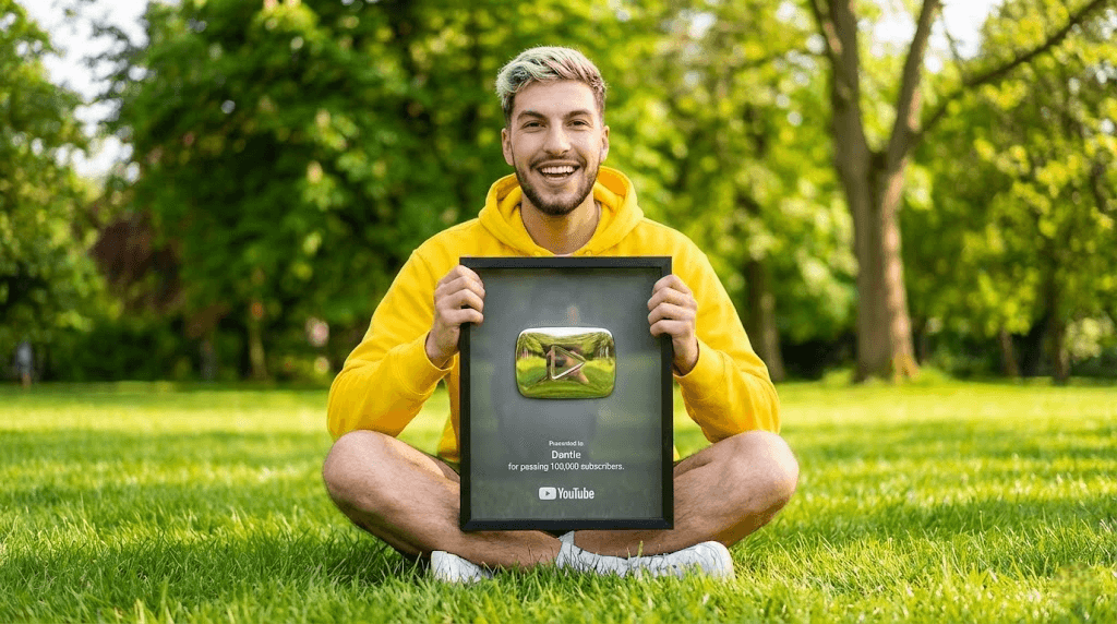 Silver Play Button