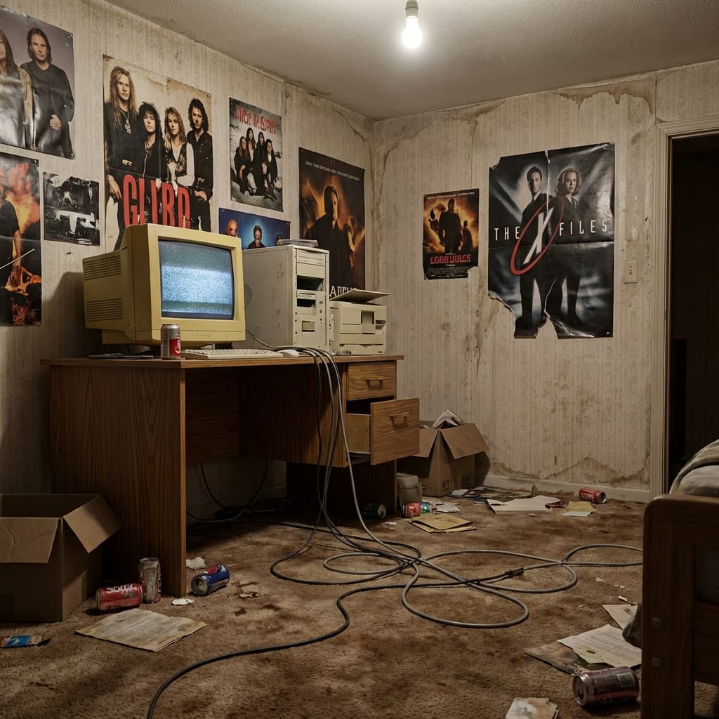 Cyberpunk Workspace - Before